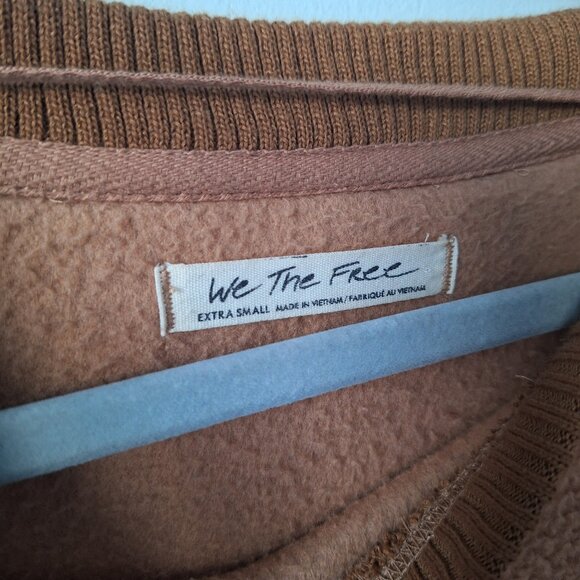 Free People Cozy Camden Faux Shearling Sweatshirt - Picture 6 of 7